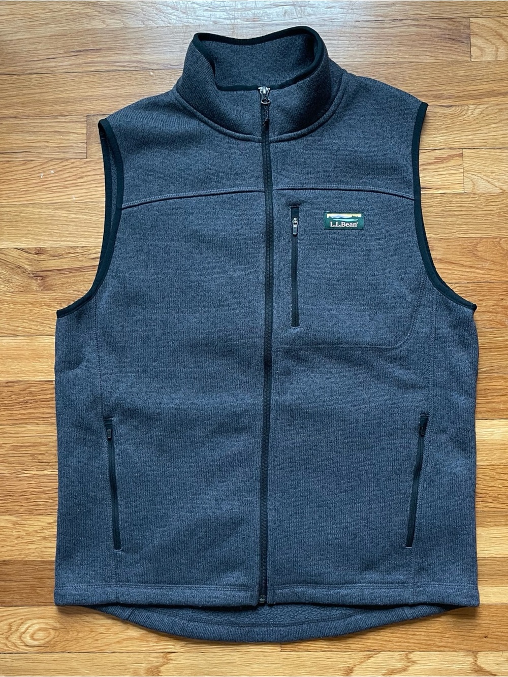 L.L.Bean Gray Fleece Vest - size medium